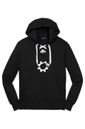 Pilon Lace Up Pullover Hooded Sweatshirt