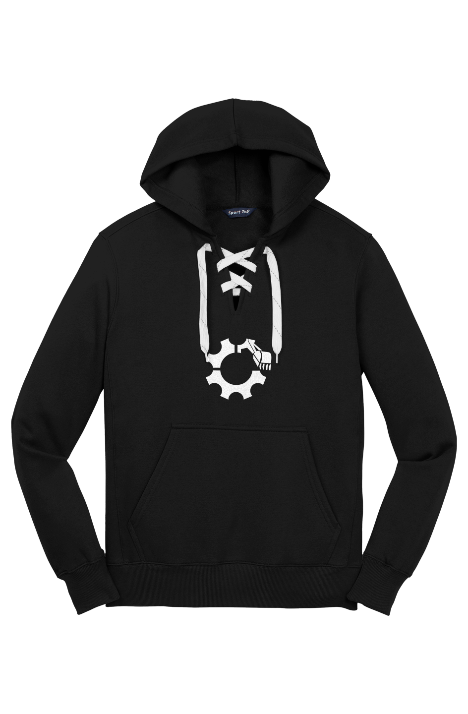 Pilon Lace Up Pullover Hooded Sweatshirt