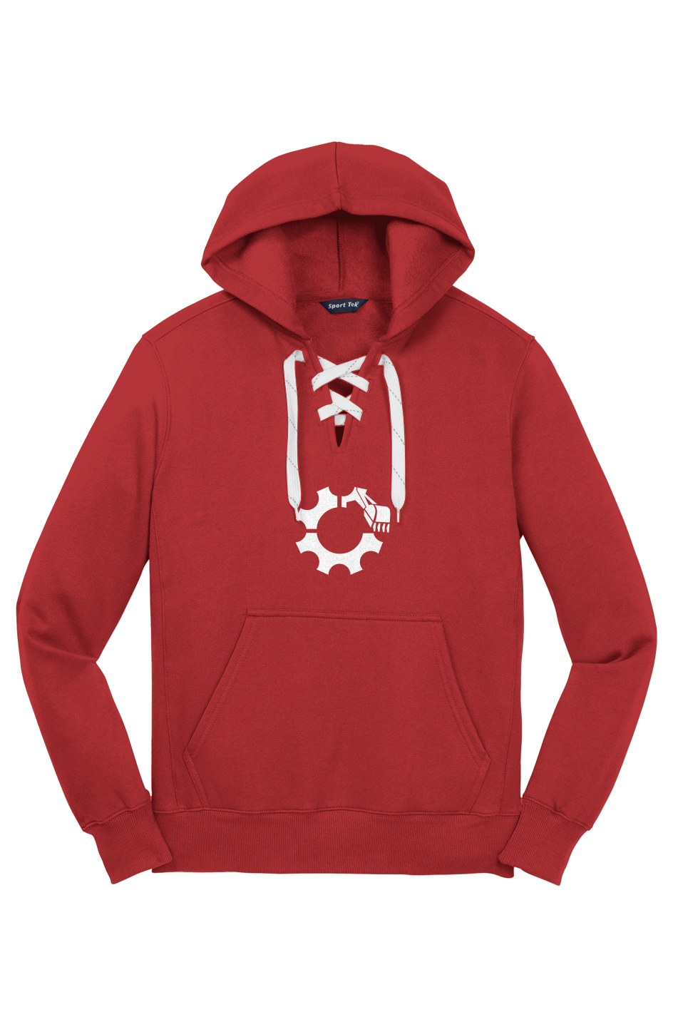 Pilon Lace Up Pullover Hooded Sweatshirt
