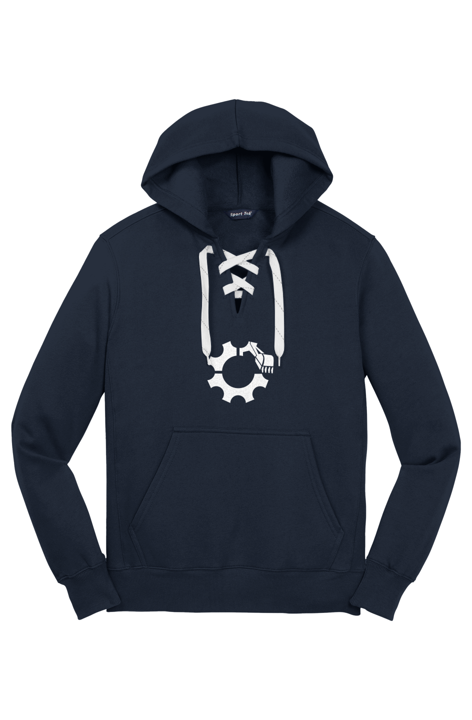 Pilon Lace Up Pullover Hooded Sweatshirt