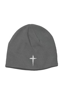Embroidered Cross Beanie
