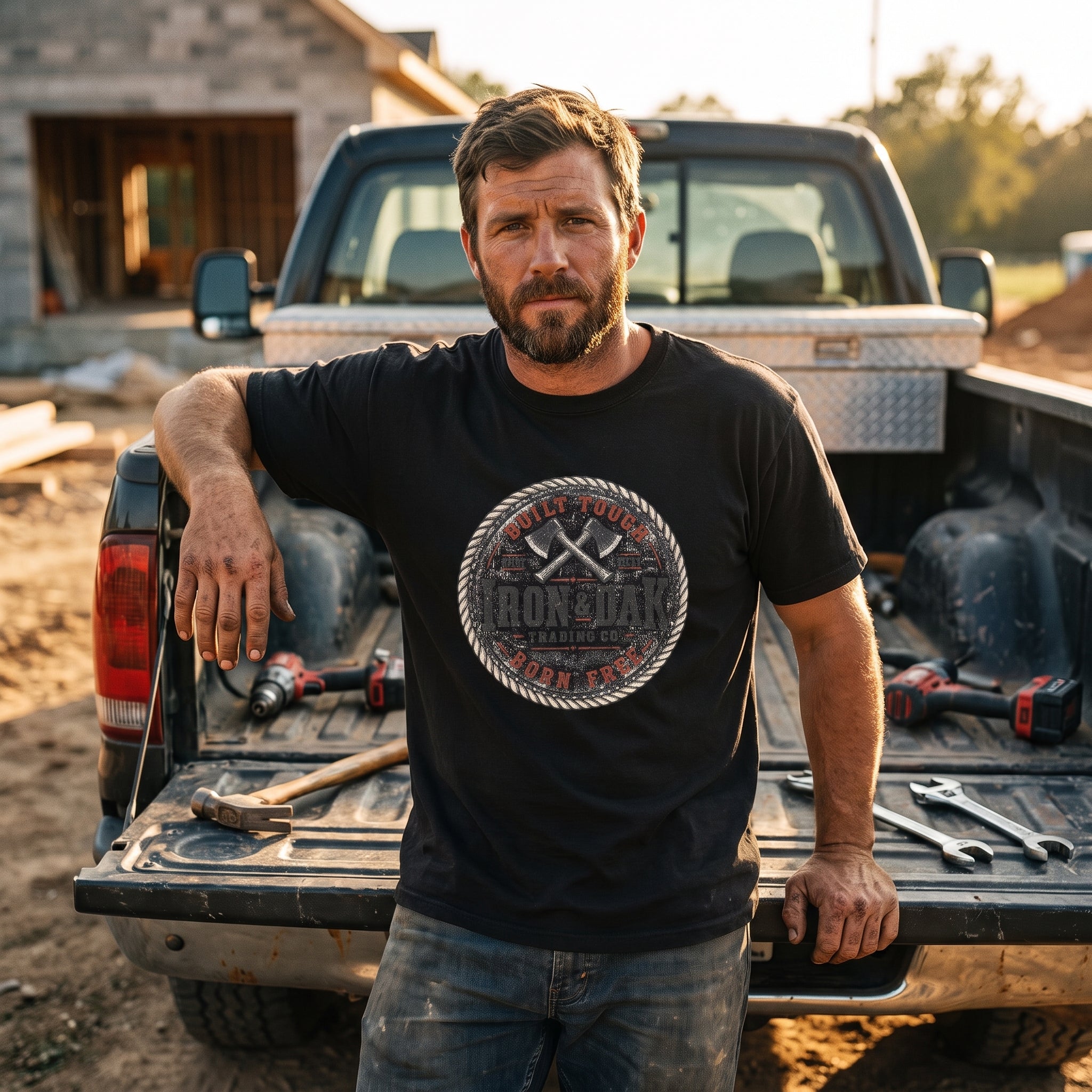 Built Tough Born Free Tee lifestyle photo
